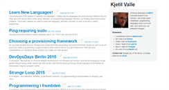 Desktop Screenshot of kjetilvalle.com